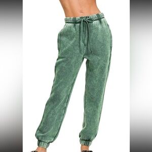Zenana acid wash Jogger Pants